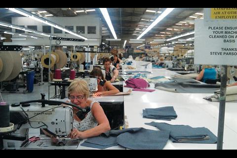 UK manufacturing is still going strong, as Joan Giles proves with her stitching skills